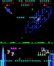 Pleiads game-over screen of the verified 5540-point run