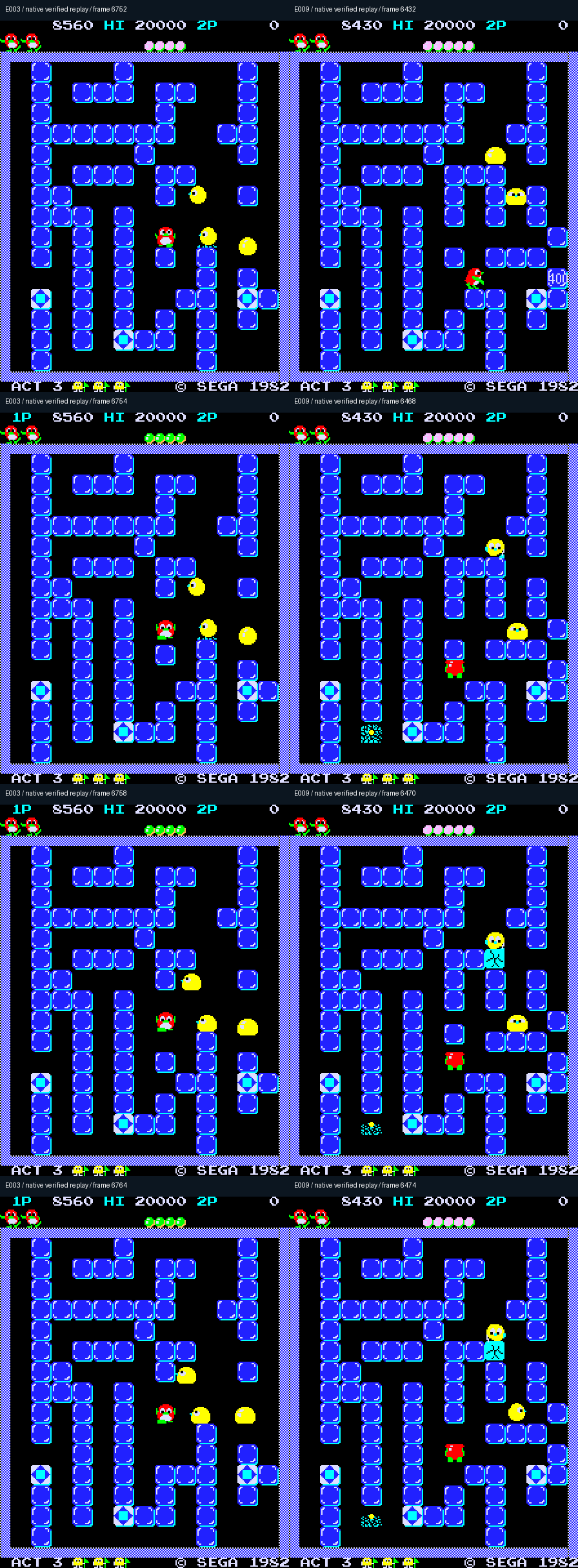 Verified native replay frames show two egg-block transports and retirement/hatch context