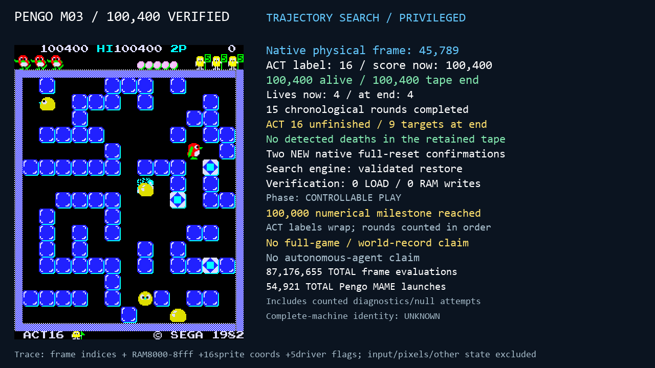 Pengo experiment capture
