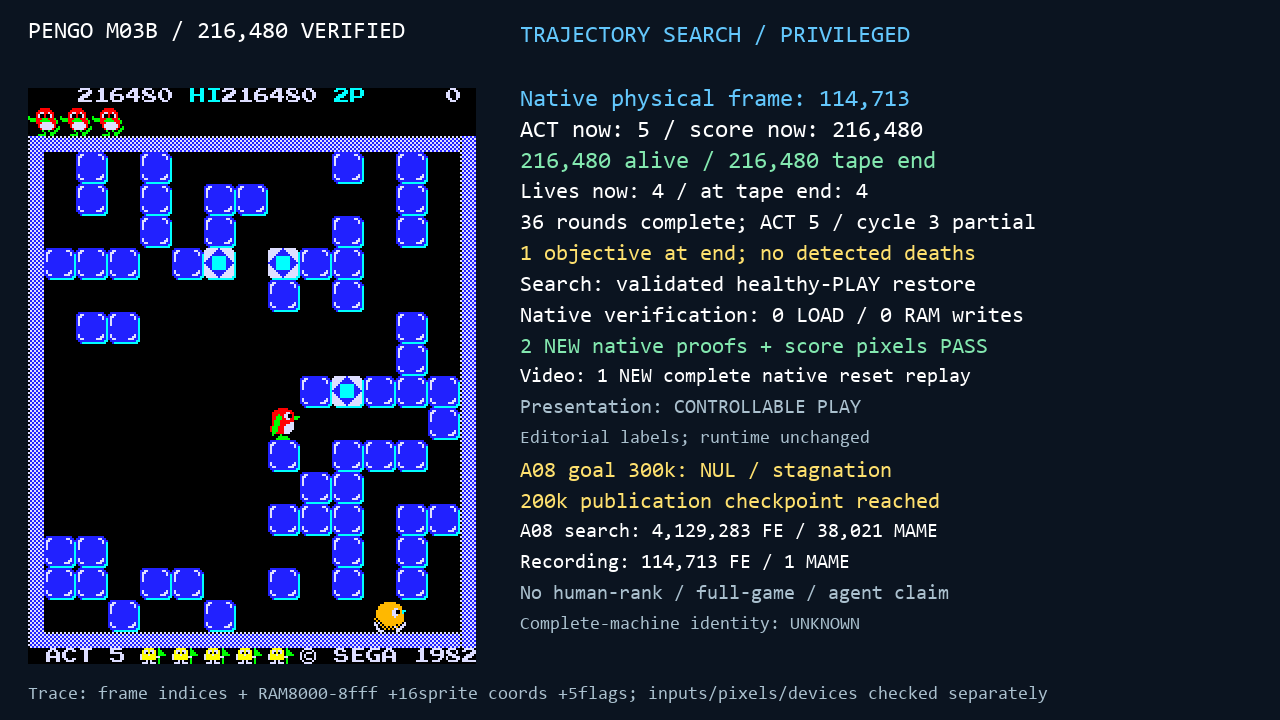 Pengo experiment capture